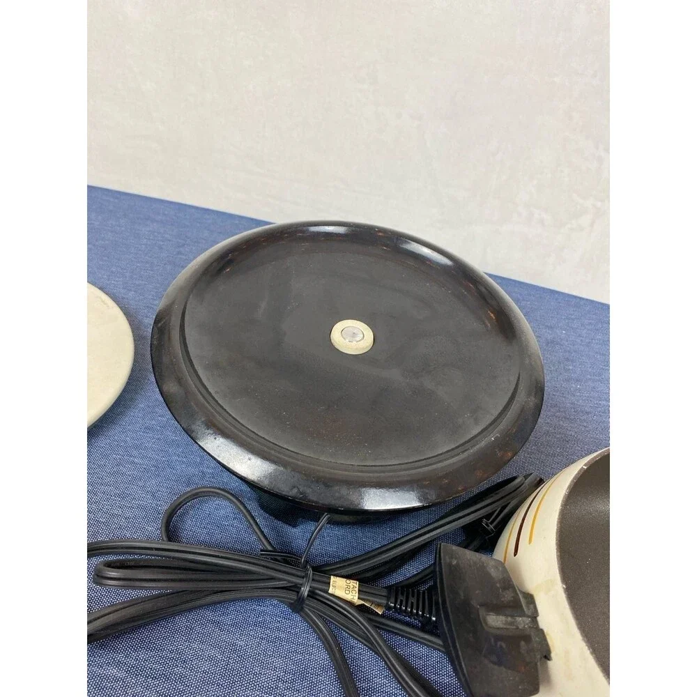 Vintage Regal Mardi Gras Gourmet Cooker Electric Fondue Pot Model 6711